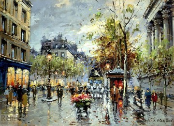パリ Painting - AB プレイス ドゥ ラ マドレーヌ パリジャン